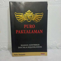 Image of Puro Pakualaman : sejarah, kontribusi dan nilai kejuangannya
